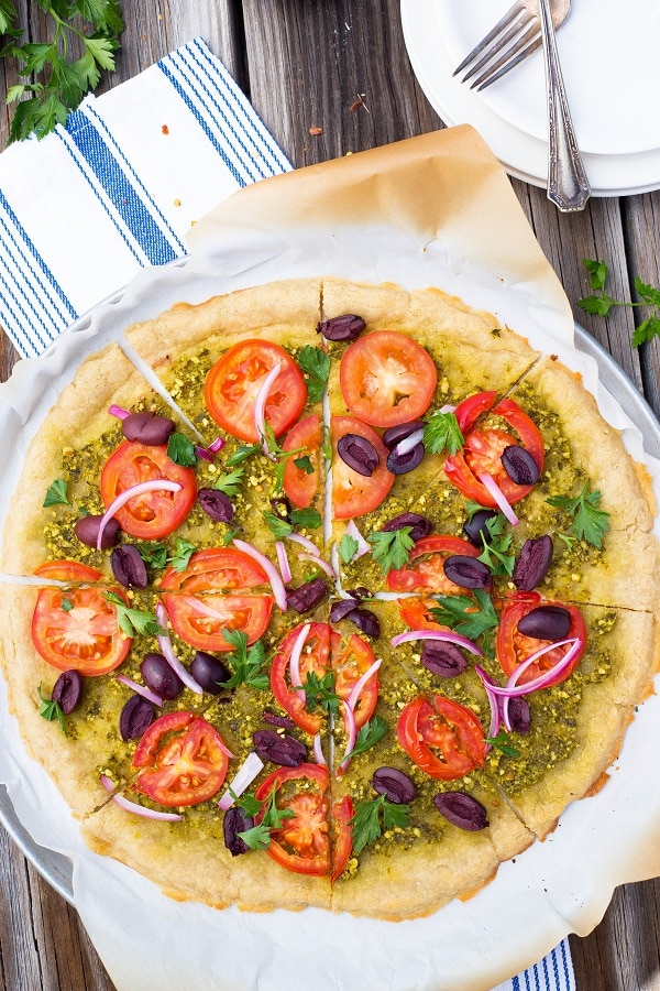 The Best & Easiest Gluten Free Pizza Crust {vegan} She Likes Food