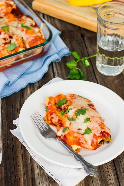 enchiladas on a plate