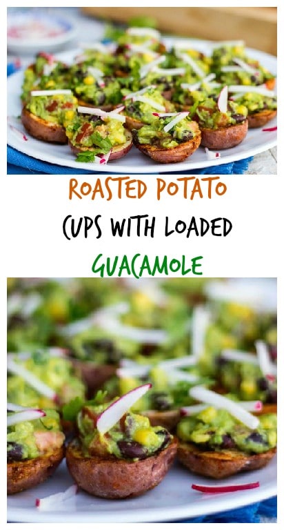 Roasted Potato Cups with Loaded Guacamole