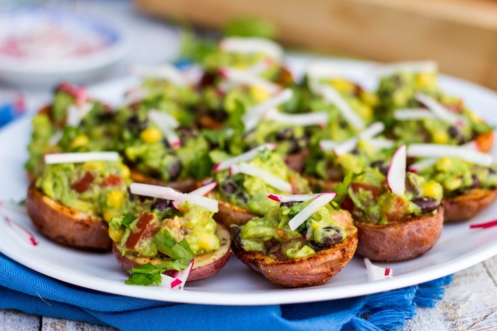 Roasted Potatoes filled with Loaded Guacamole-7523