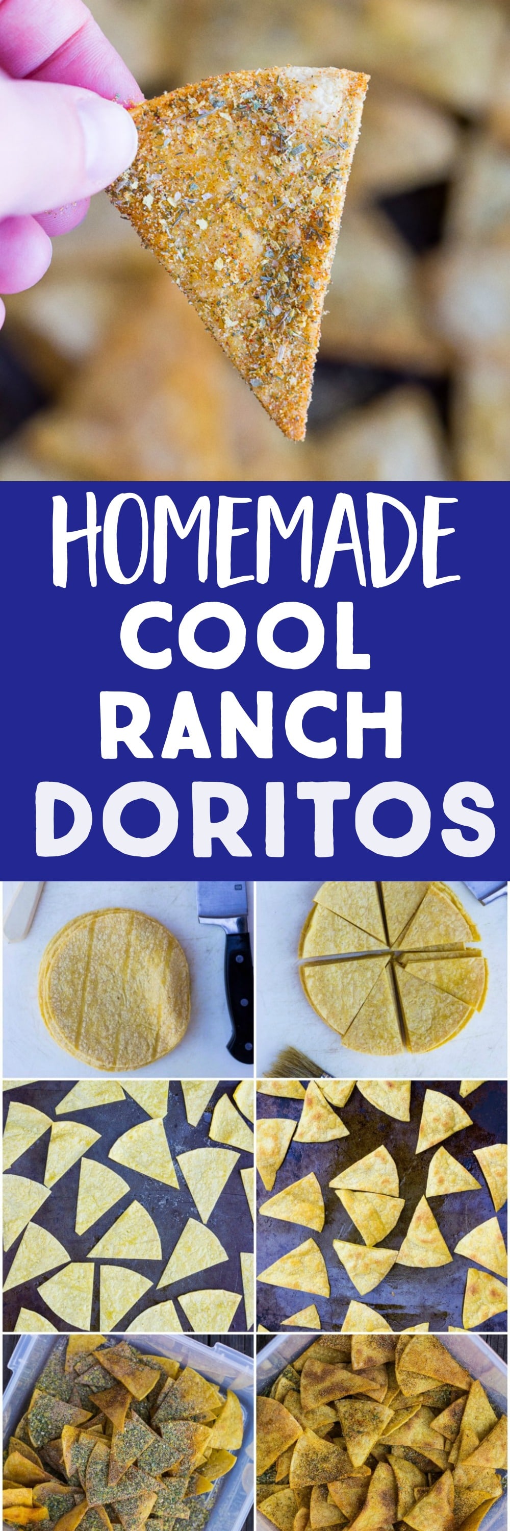 Homemade Cool Ranch Doritos {vegan, gluten free} - She Likes Food