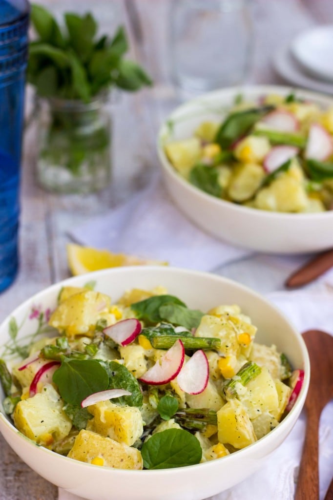 Grilled Asparagus and Corn Potato Salad-8359