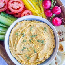 Roasted Carrot & Dill Hummus-image