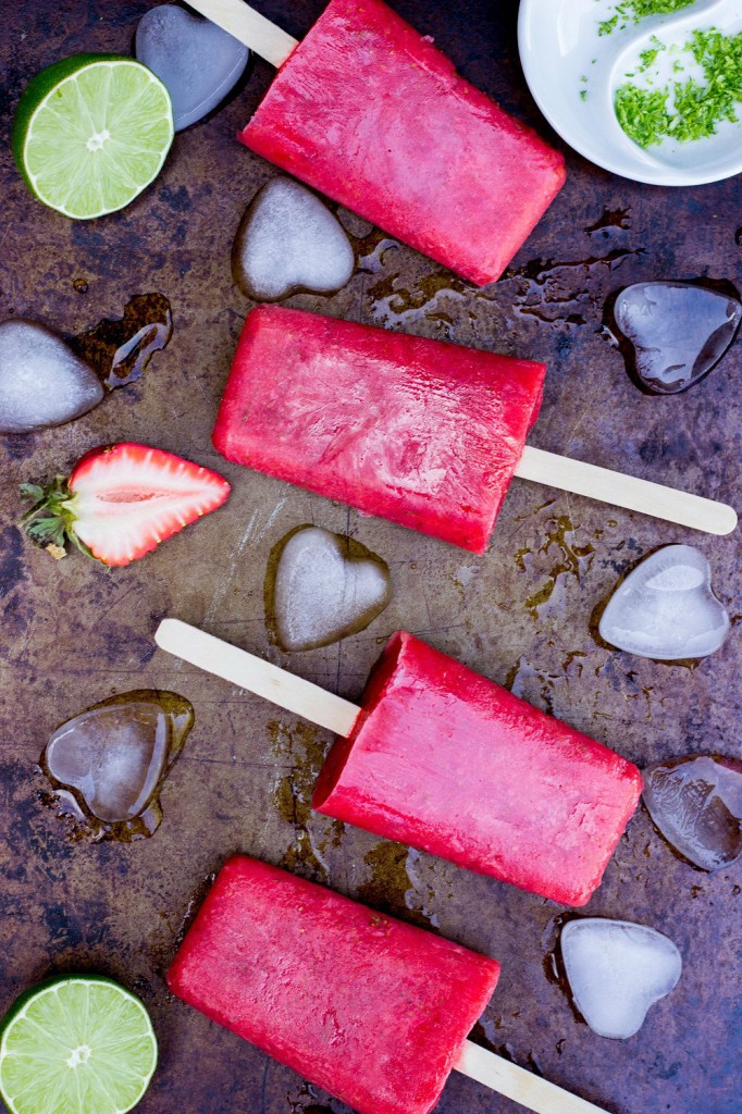 Strawberry Rhubarb & Lime Popsicles-7369