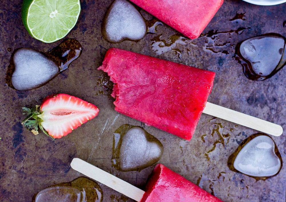 Strawberry Rhubarb & Lime Popsicles-7392