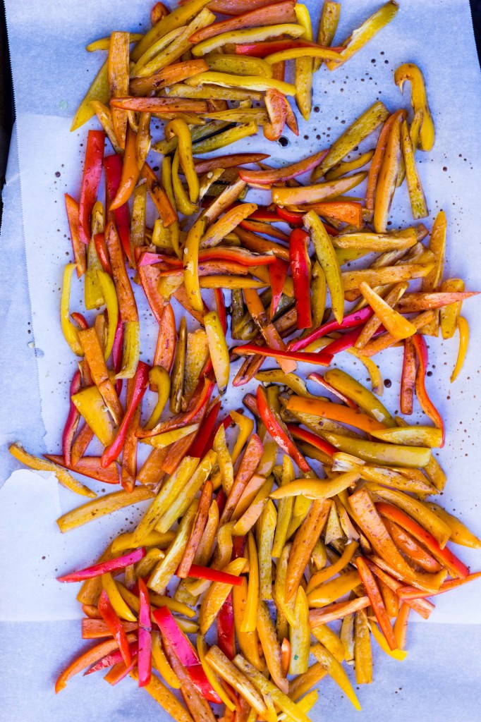 Herbed Goat Cheese Toasts with Balsamic Roasted Sweet Peppers-0091