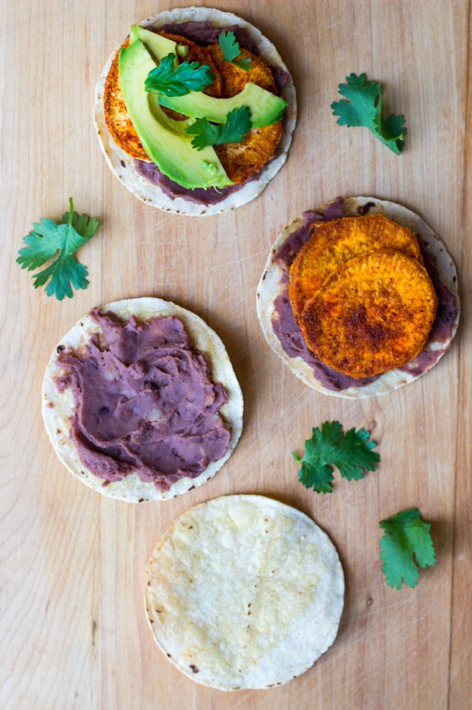 Roasted Sweet Potato, Black Bean & Avocado Tostadas-0566