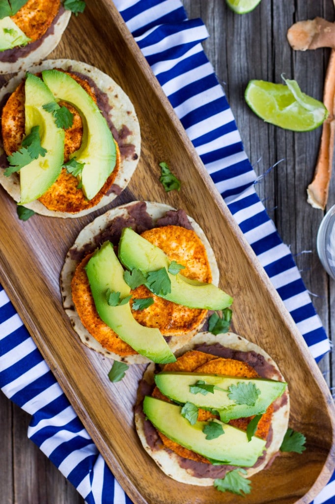 Roasted Sweet Potato, Black Bean & Avocado Tostadas-0571