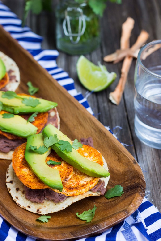 Roasted Sweet Potato, Black Bean & Avocado Tostadas-0620