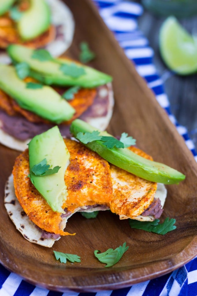 Roasted Sweet Potato, Black Bean & Avocado Tostadas-0631