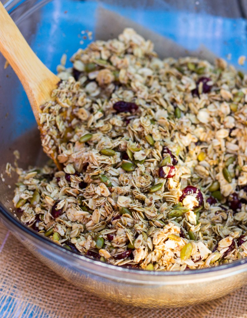 Pumpkin Spiced Granola with Pepitas & Dried Cranberries-4725