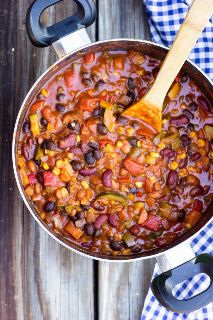 Three Bean Loaded Veggie Chili-4461