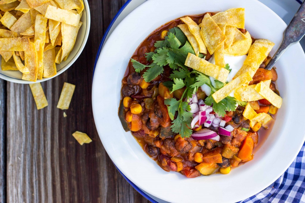 Three Bean Loaded Veggie Chili-4488