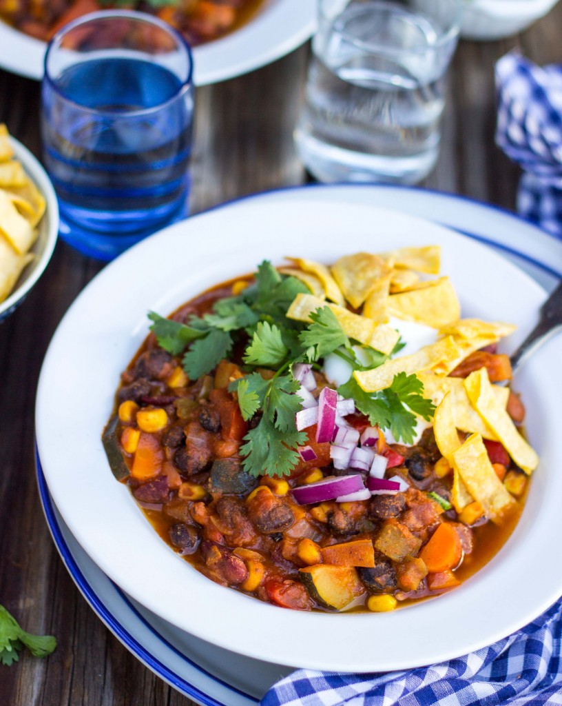 Three Bean Loaded Veggie Chili-4511