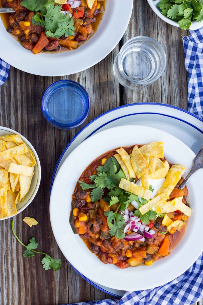 Three Bean Loaded Veggie Chili-4526