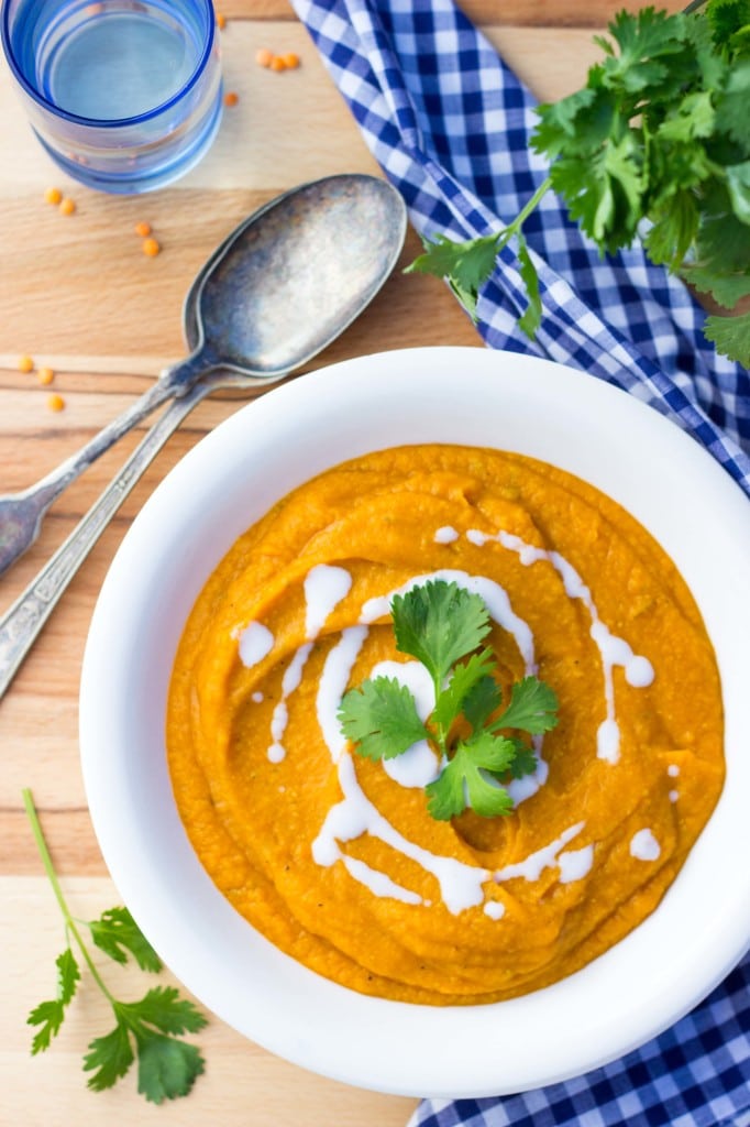 Curried Sweet Potato, Carrot & Red Lentil Soup-5723