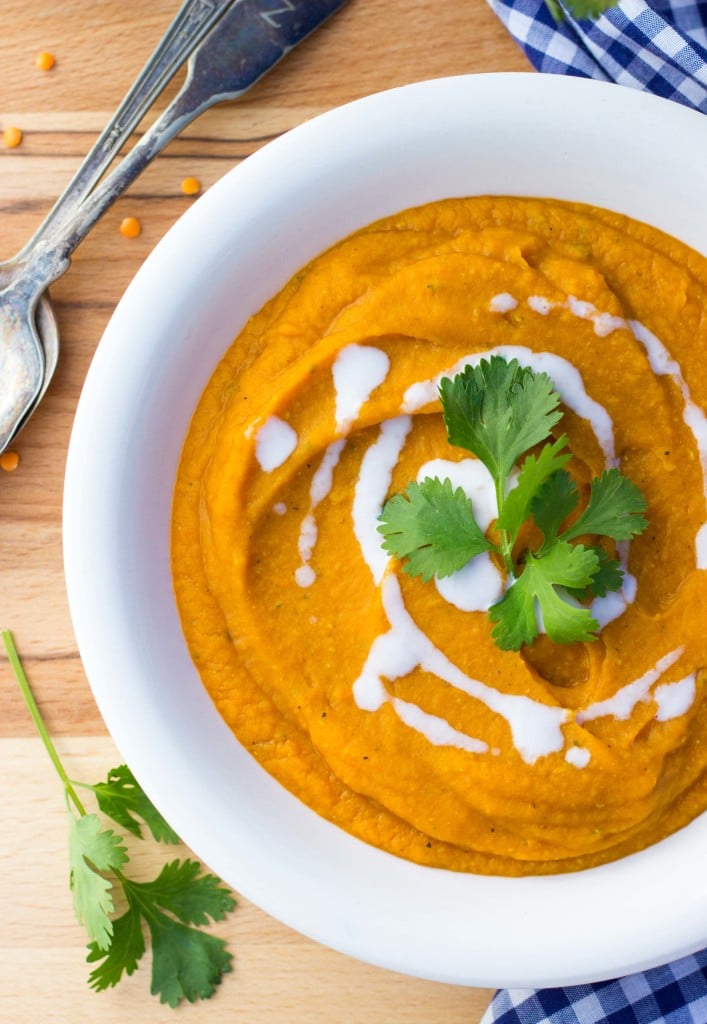 Curried Sweet Potato, Carrot & Red Lentil Soup-5744