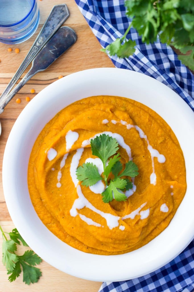Curried Sweet Potato, Carrot & Red Lentil Soup-5754