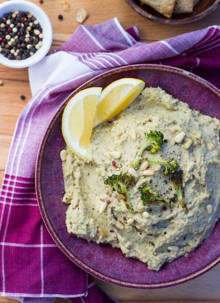 Roasted Broccoli & Lemon Hummus She Likes Food