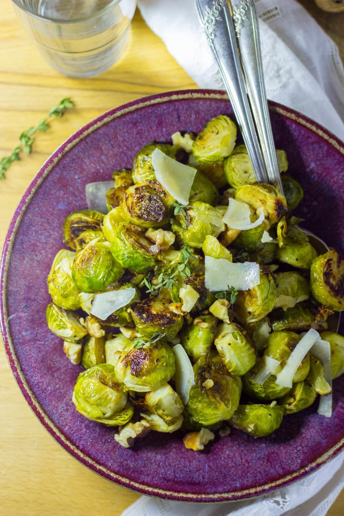 Maple & Dijon Roasted Brussels Sprouts with Toasted Walnuts & Parmesan-6685