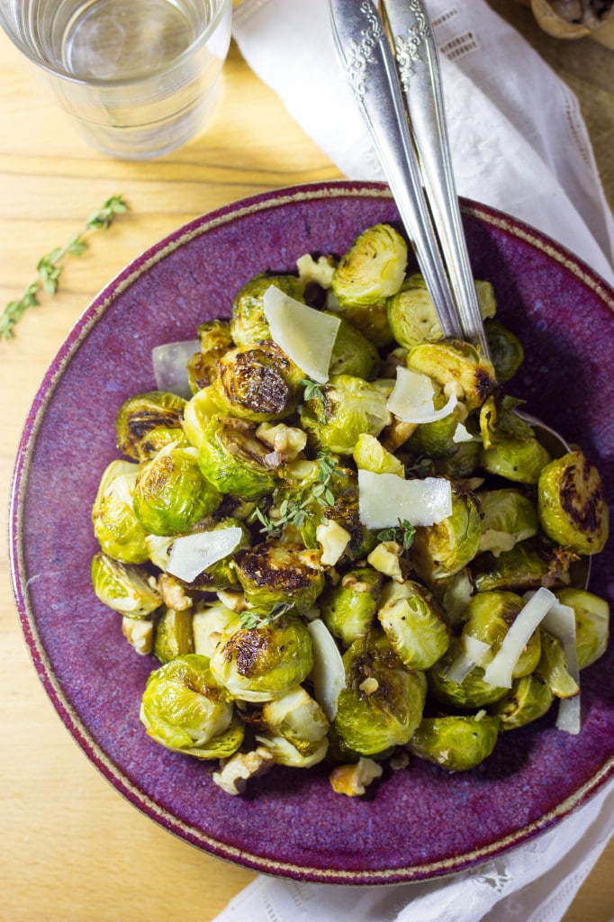 Maple & Dijon Roasted Brussels Sprouts with Toasted Walnuts & Parmesan-6688