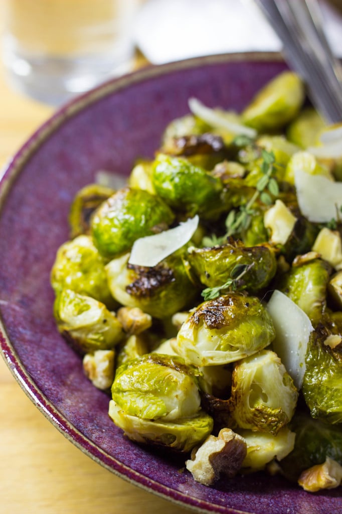 Maple & Dijon Roasted Brussels Sprouts with Toasted Walnuts & Parmesan-6699