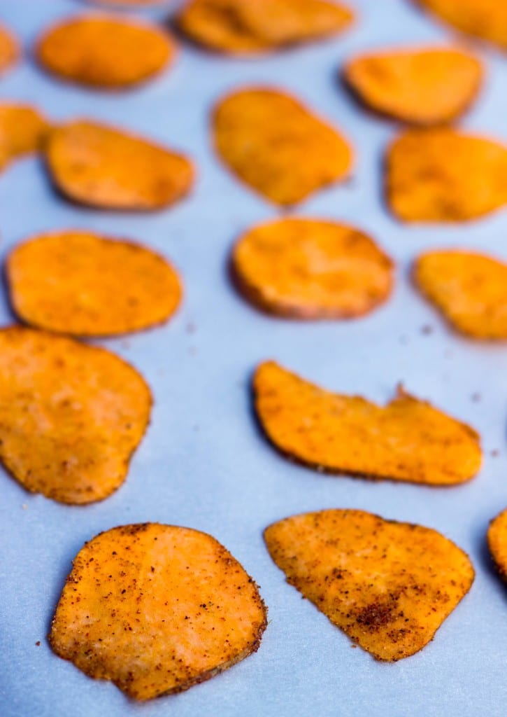 Baked BBQ Sweet Potato Chips-7094