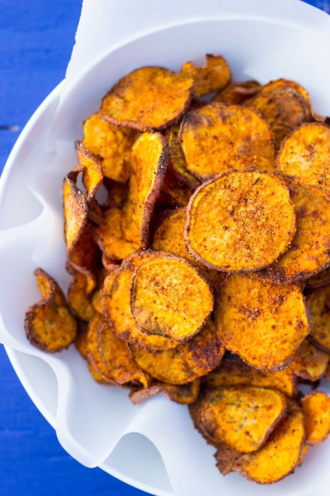 Baked BBQ Sweet Potato Chips-7118