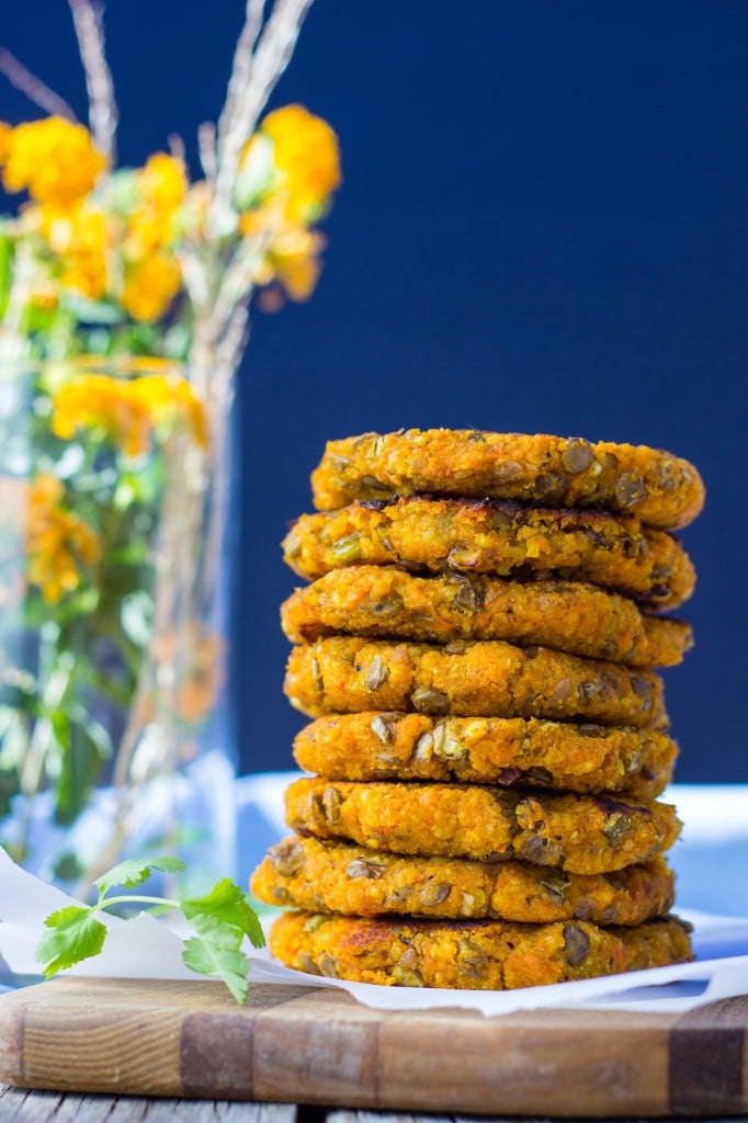 Sweet Potato, Millet & Lentil Cakes with Curry Cilantro Mayo-6214