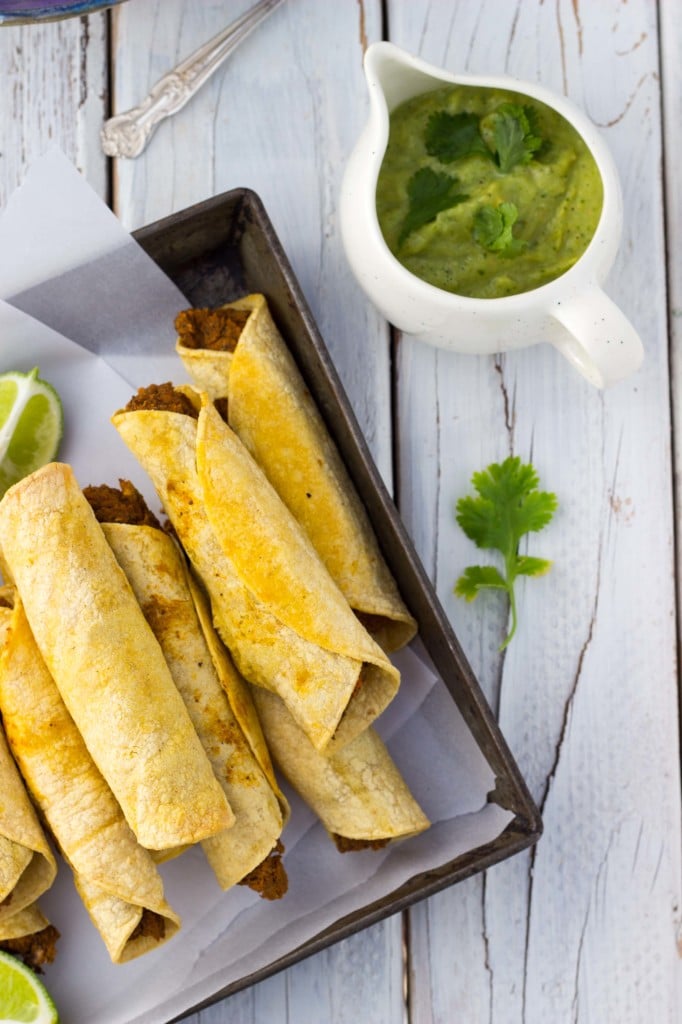 Baked Black Bean & Sweet Potato Taquitos-8615