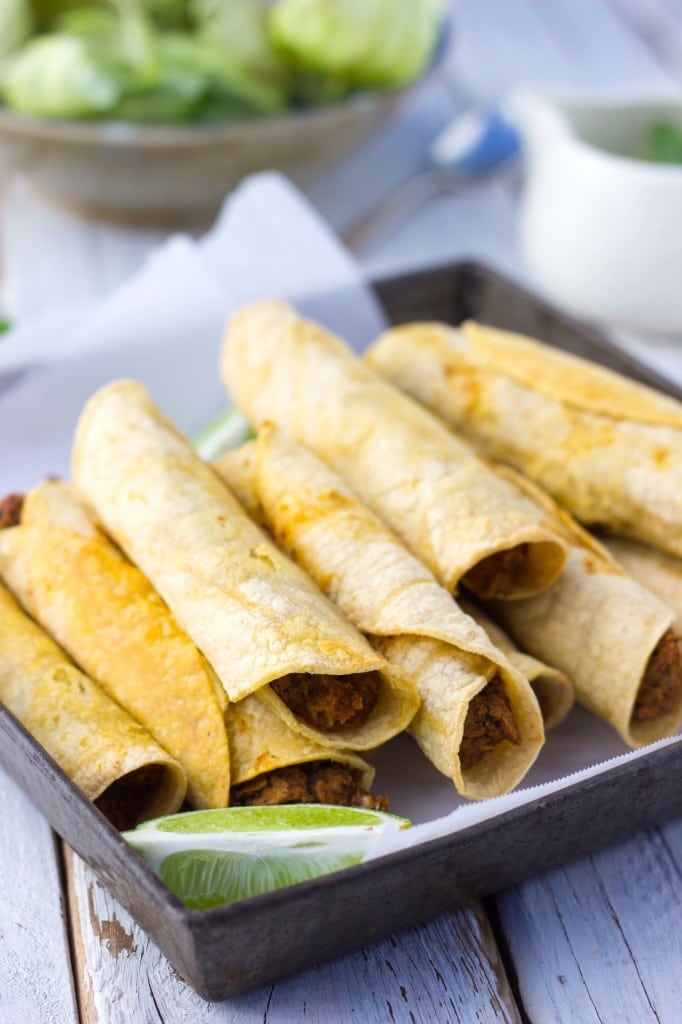 Baked Black Bean & Sweet Potato Taquitos-8650