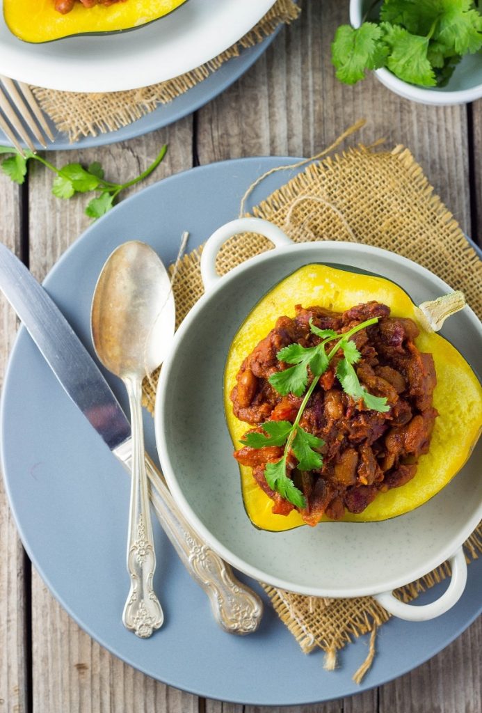 Chili Stuffed Acorn Squash-0092