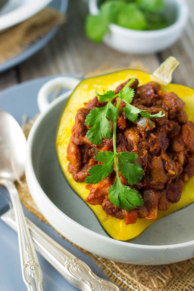 Chili Stuffed Acorn Squash-0103