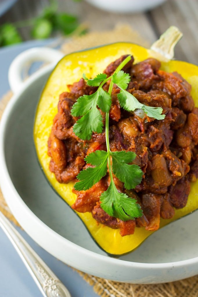 Chili Stuffed Acorn Squash-0143