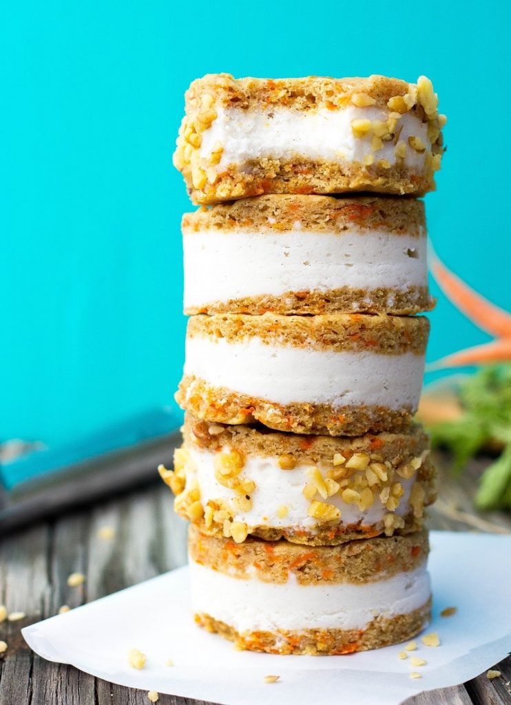 Carrot Cake Ice Cream Sandwiches {gluten free & vegan}-3346