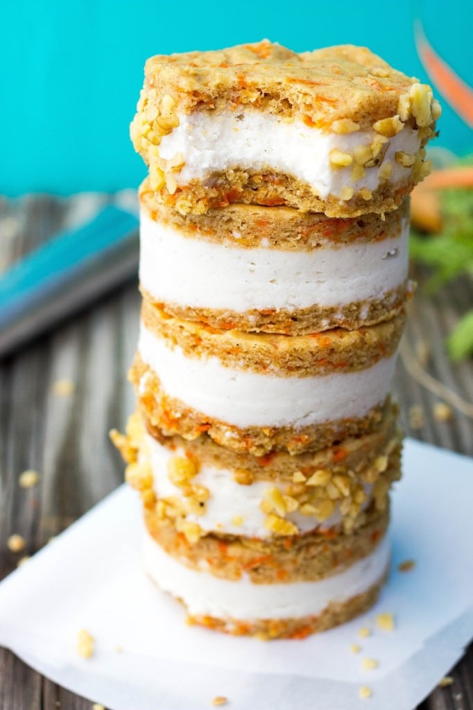 Carrot Cake Ice Cream Sandwiches {gluten free & vegan}-3359