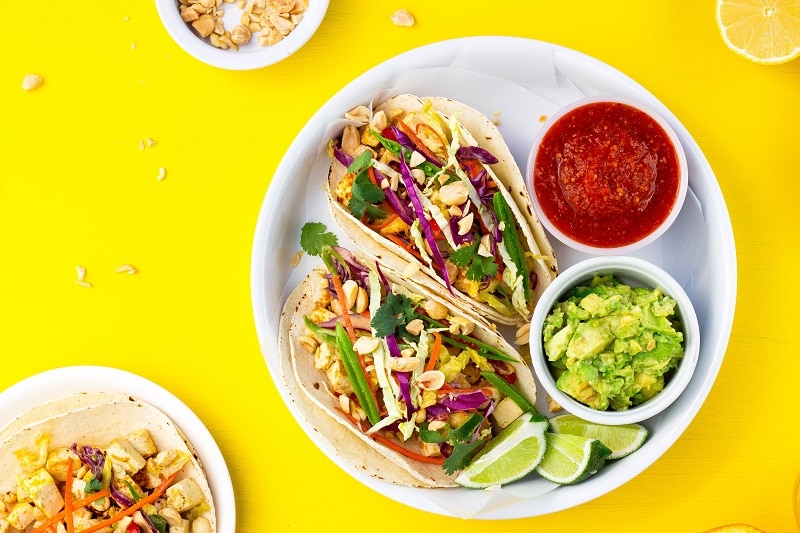 Citrus & Miso Marinated Tofu Tacos2