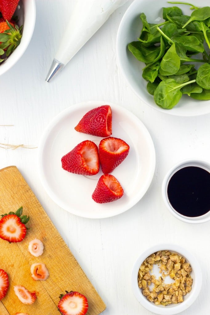 Goat Cheese & Spinach Stuffed Strawberries with Candied Walnuts & Balsamic Glaze-2680