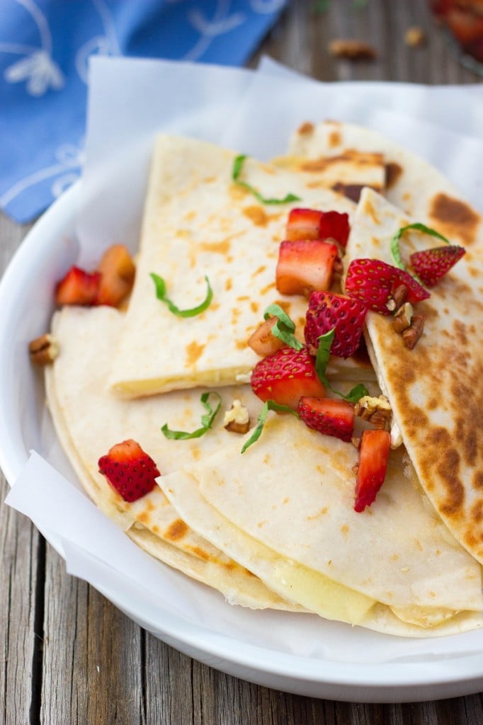 Brie Cheese Quesadillas with Strawberry Salsa-4711