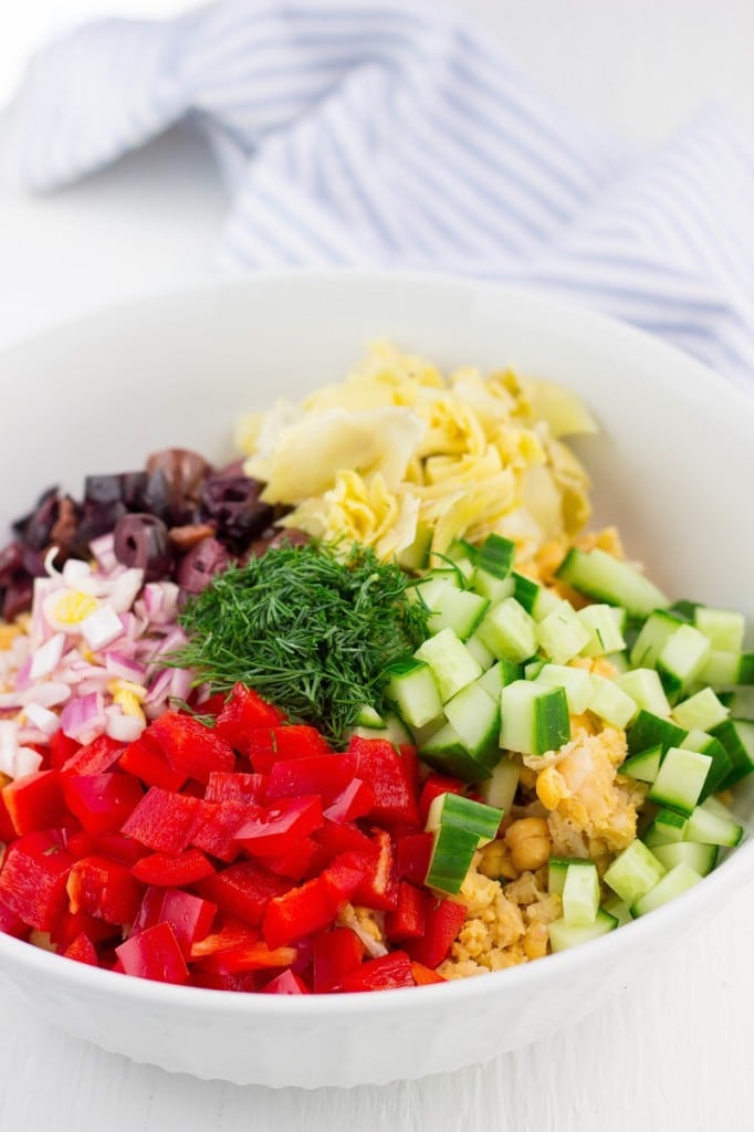 Greek Chickpea Salad Sandwiches {vegan} She Likes Food