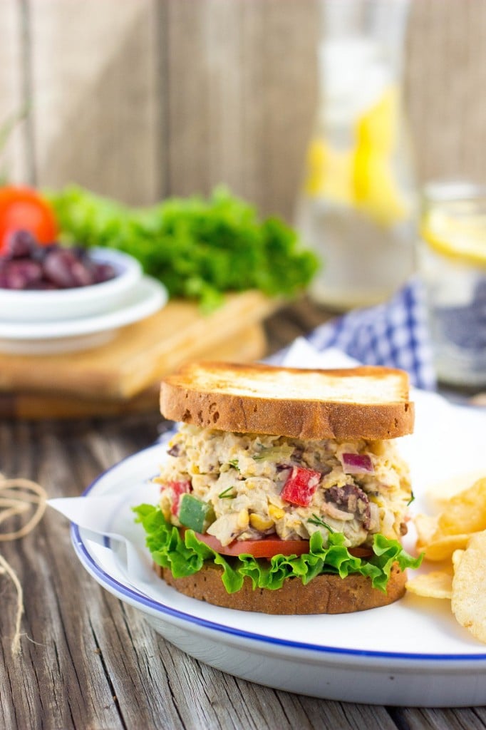 Greek Chickpea Salad Sandwiches {vegan} She Likes Food