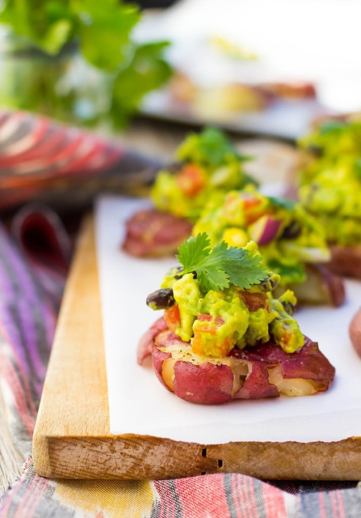 Smashed Potatoes with Loaded Guacamole-4904