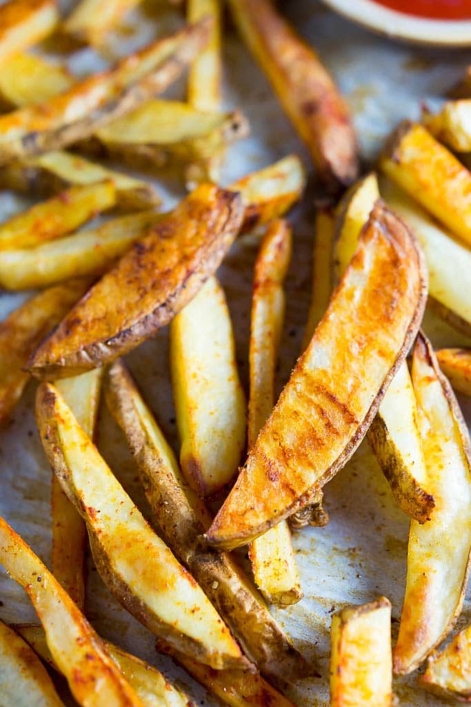 Crispy Oven Baked French Fries - She Likes Food