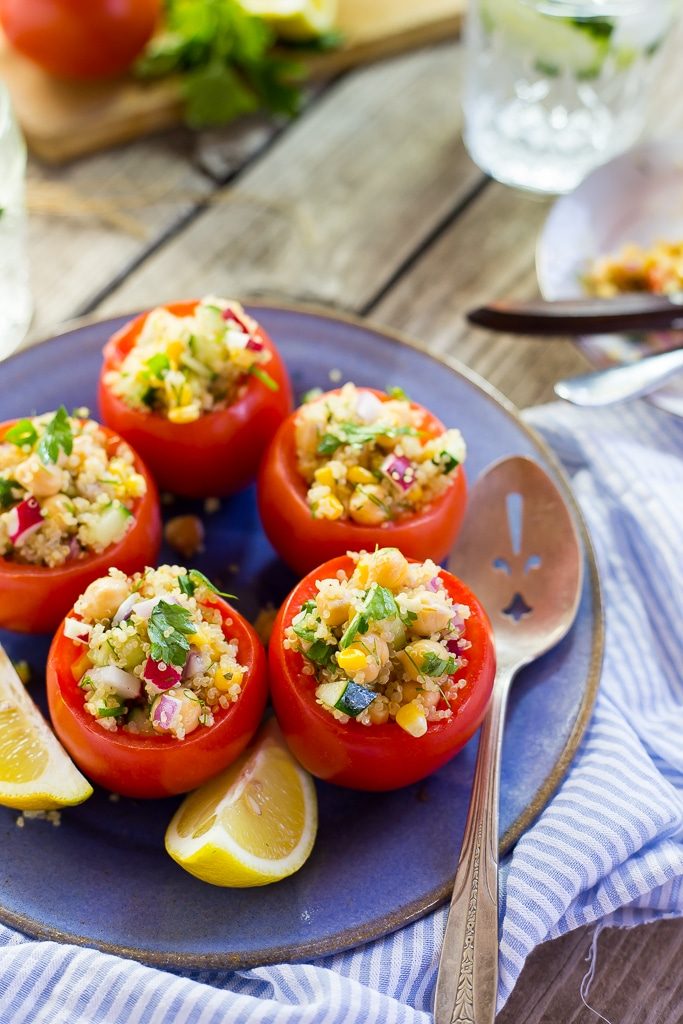 Quinoa and Chickpea Stuffed Tomatoes-0552