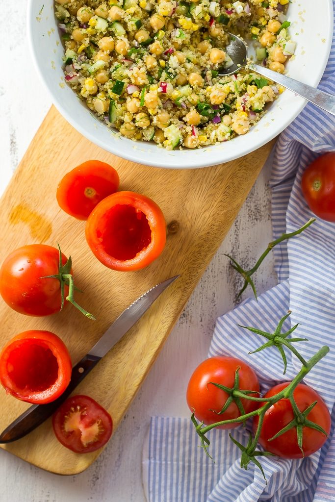 Quinoa and Chickpea Stuffed Tomatoesss-0393