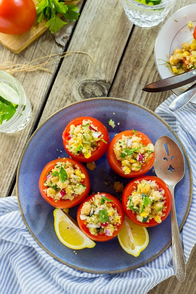 Quinoa and Chickpea Stuffed Tomatoesss-0513