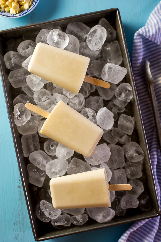 Sweet Corn and Coconut Milk Popsicles-image