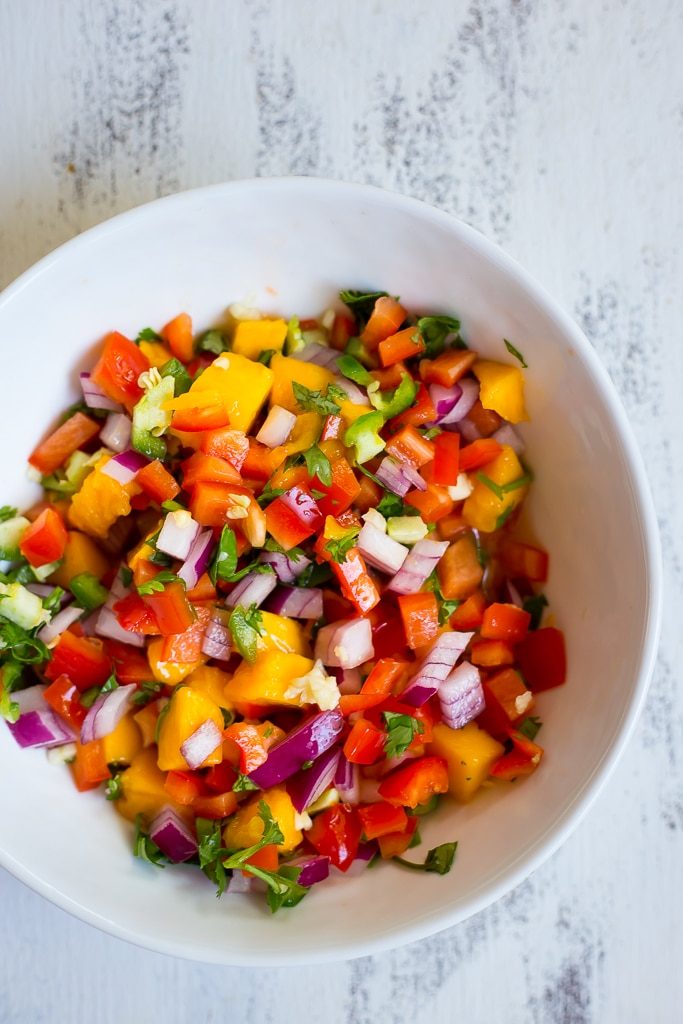 Tortilla Chip Crusted Tofu Tacos with Mango Salsa-1311