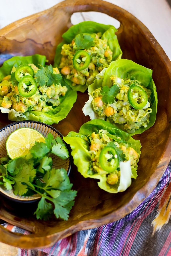 Chickpea Avocado Lettuce Wraps-3343