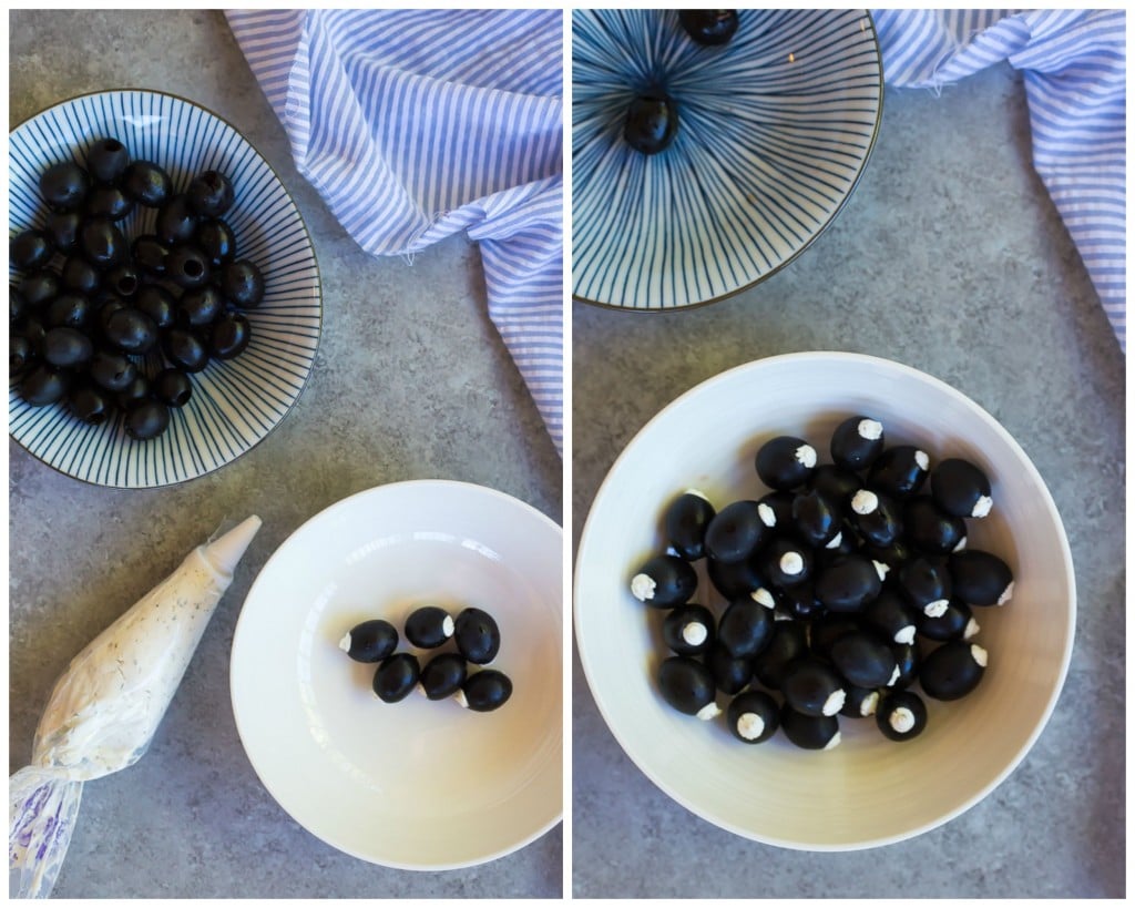 Goat Cheese Stuffed Black Olive Mediterranean Kabobs She Likes Food